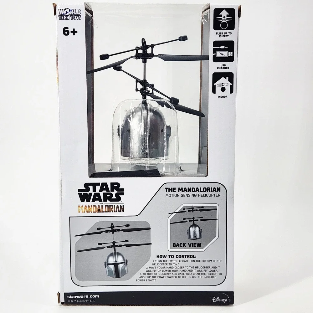 World Tech Toys Star Wars The Mandalorian‎ Motion Sensing Helicopter 35173 New